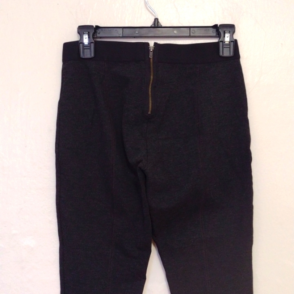 J Crew Gray Ponte Knit Pixie Pant w Exposed Back Zip 31090 - Picture 12 of 15